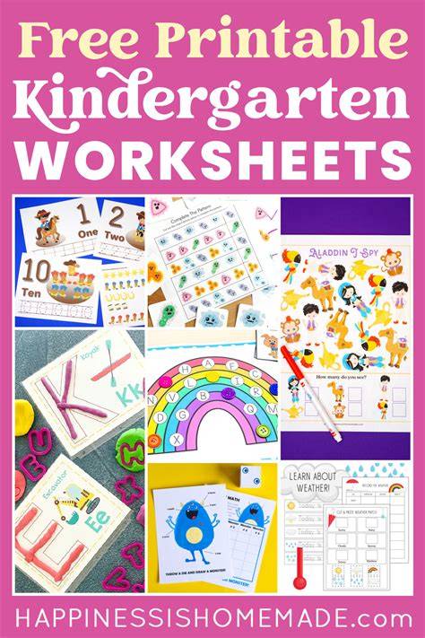 Printables For Kindergarten