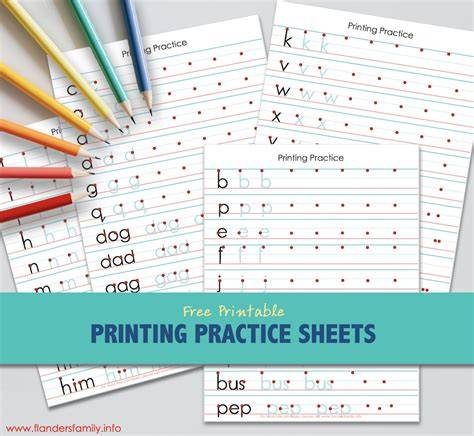 Printing Practice Printables