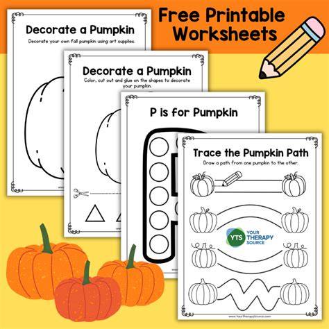 Pumpkin Activities For Preschool Printable