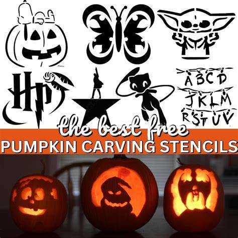 Pumpkin Carving Stencils Printable Free