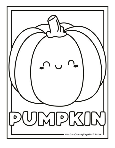 Pumpkin Coloring Page Printable