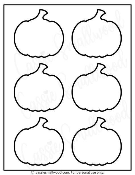 Pumpkin Outlines Printable