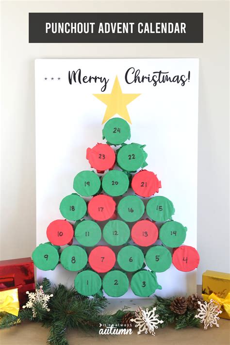 Punch Out Advent Calendar