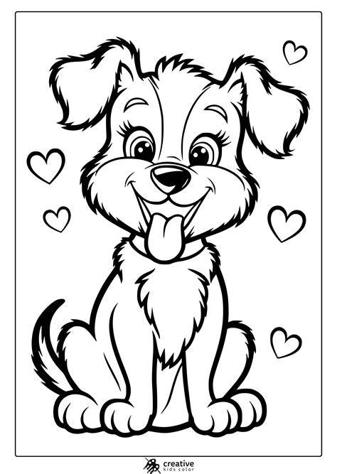 Puppy Coloring Book Pages