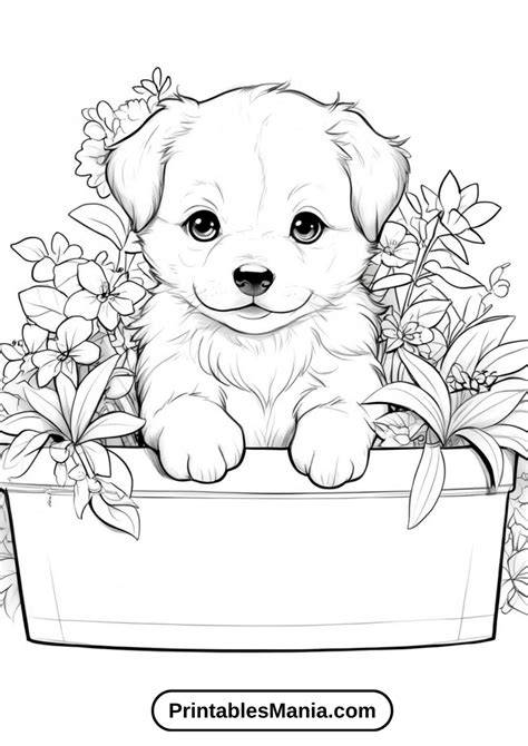 Puppy Coloring Sheets To Print