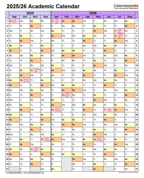 Purdue Calendar 25 26