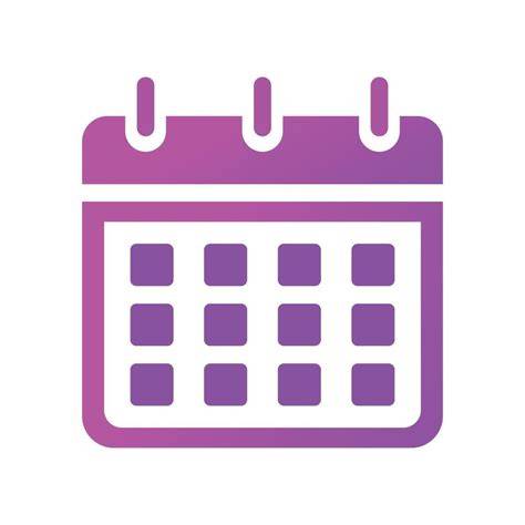Purple Calendar Icon
