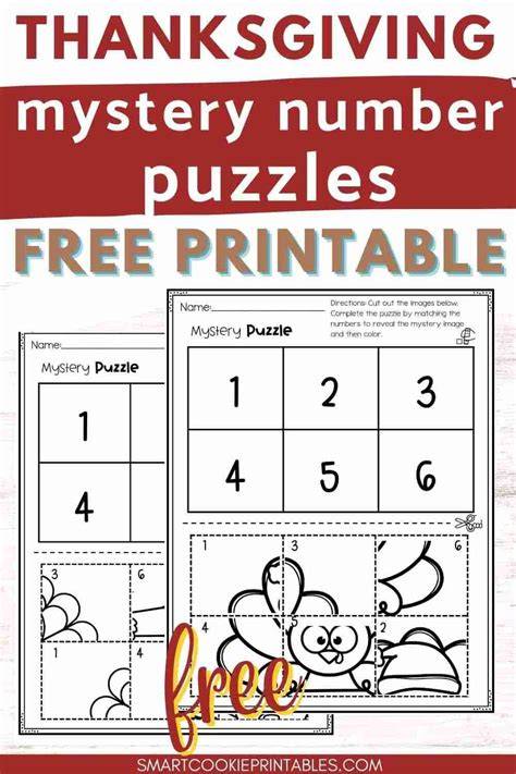 Puzzle Printables For Preschoolers