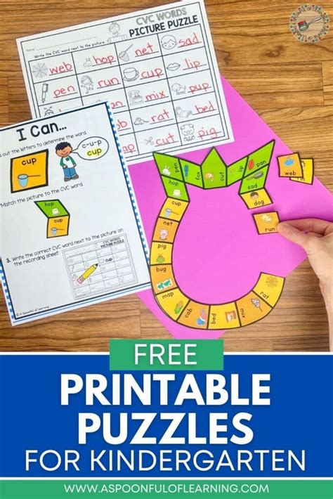 Puzzles For Kindergarten Printable