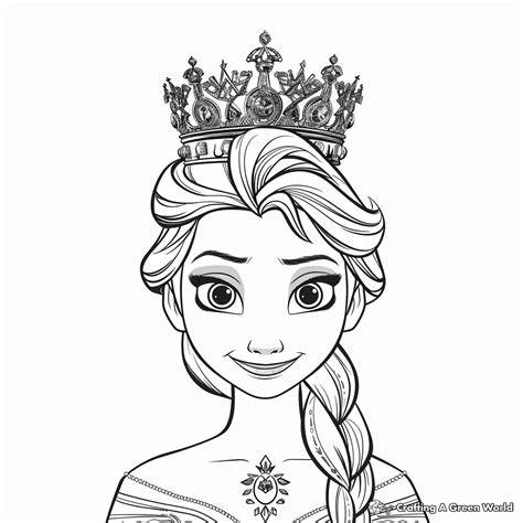Queen Elsa Coloring Pages