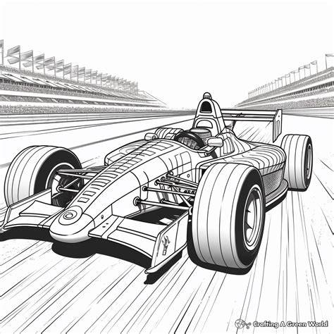 Race Car Coloring Pages Printable Free