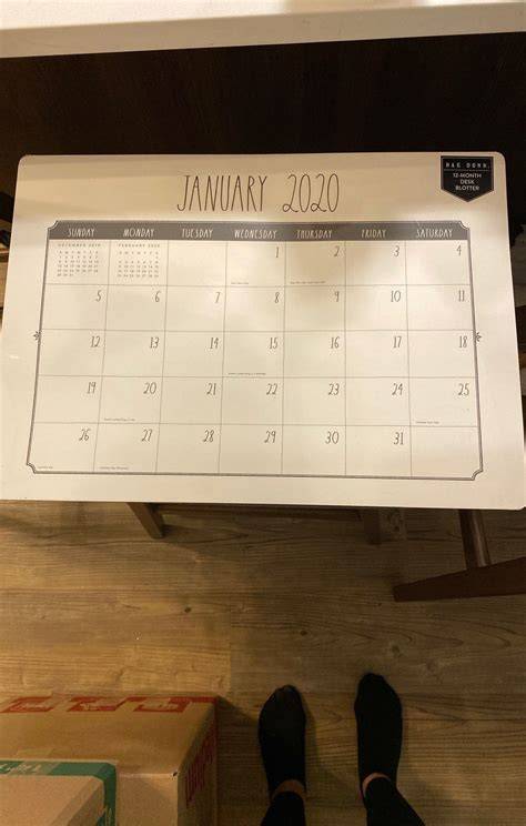 Rae Dunn Desk Calendar