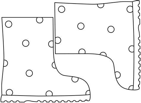 Rain Boot Template Printable