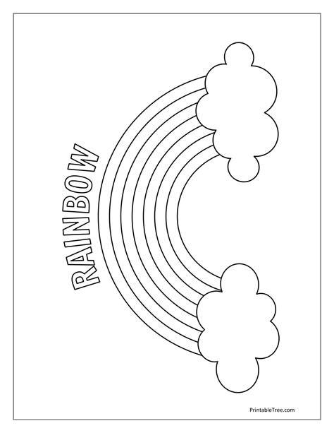 Rainbow Coloring Page Pdf