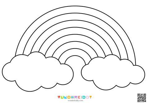 Rainbow Outline Printable