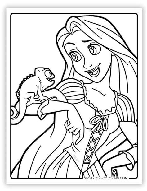 Rapunzel Disney Princess Coloring Pages