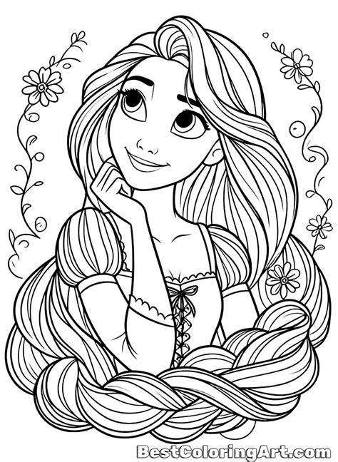Rapunzel Princess Coloring Pages