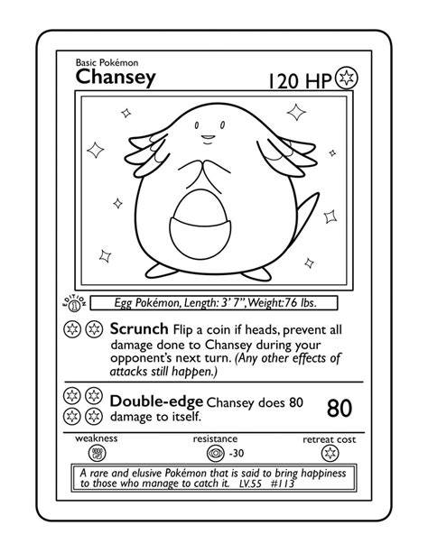 Rare Pokemon Card Coloring Pages