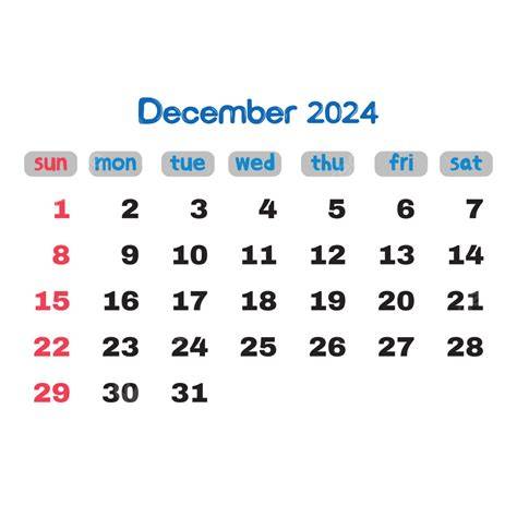 december 2024 calendar