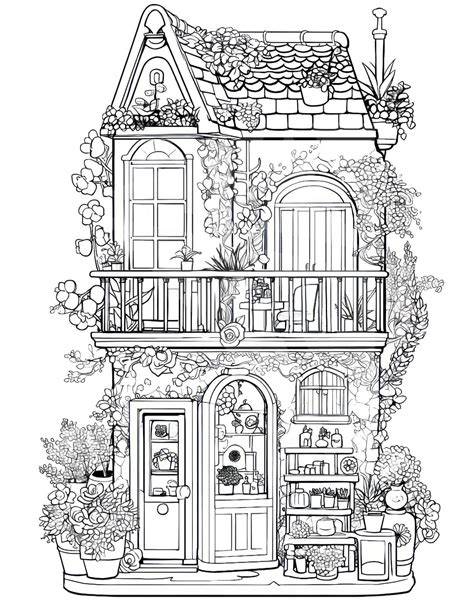 Realistic House Coloring Pages