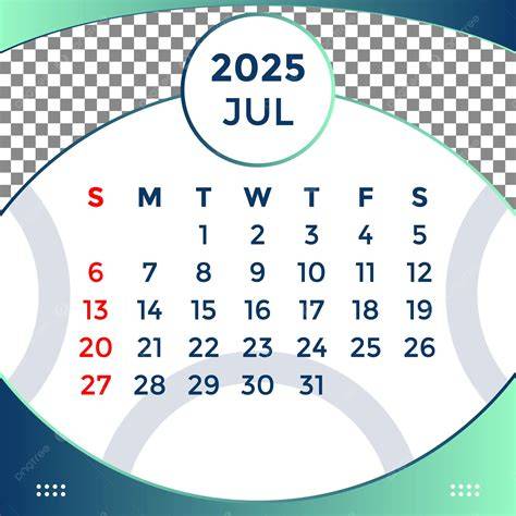 july 2025 calender