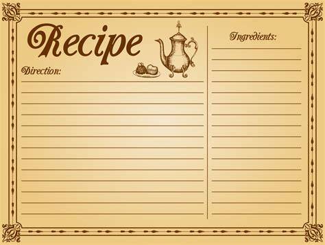Recipe Pages Printable