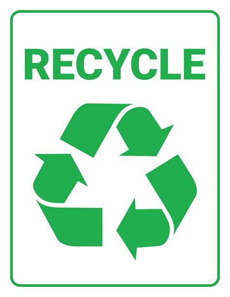 Recycling Sign Printable
