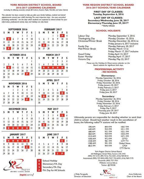 Region 15 Calendar 24 25