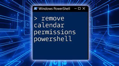Remove Calendar Permissions Powershell