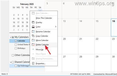 Remove Shared Calendar From Outlook