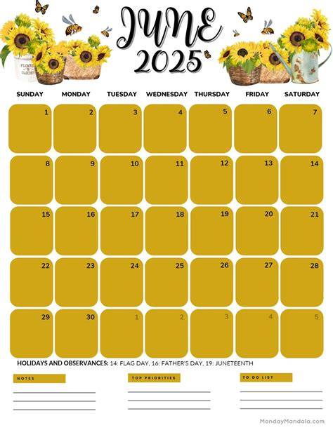 june 2025 calendar