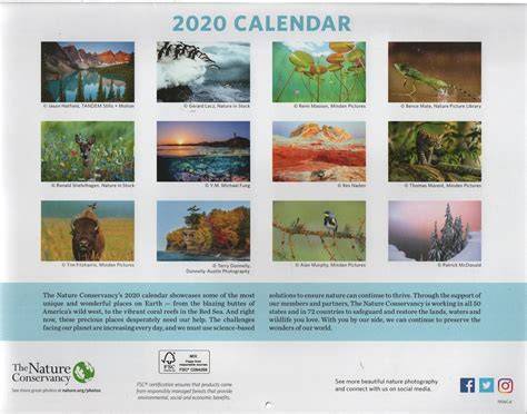 nature conservancy of canada calendar