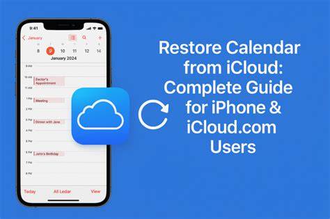 Restore Calendar From Icloud