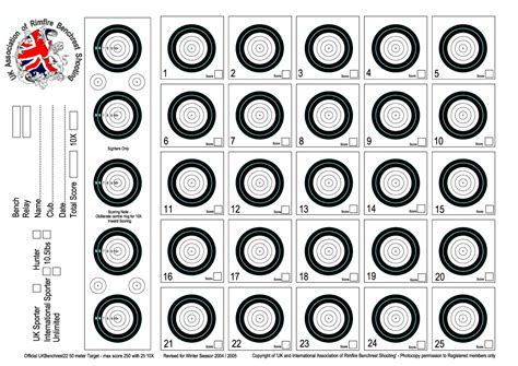 Rimfire Targets Printable