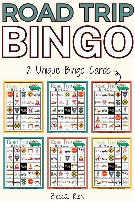 Road Trip Bingo Printable