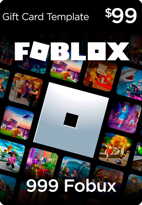 Roblox Gift Card Printable