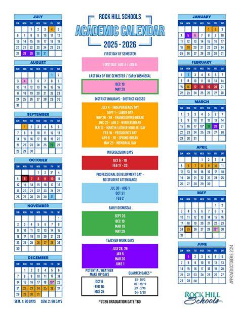 Rock Hill Calendar