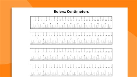 Ruler Centimeters Printable