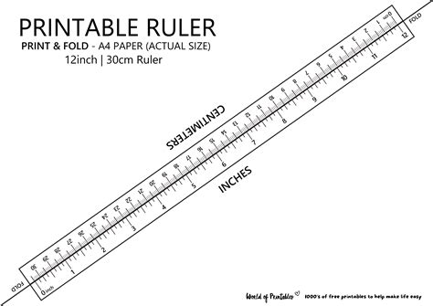 Ruler Printable Actual Size