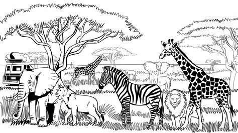 Safari Pictures To Color