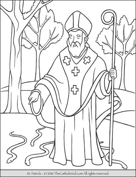 Saint Patrick Coloring Page