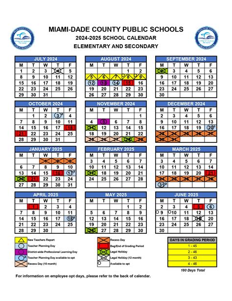 calendar miami dade county public schools