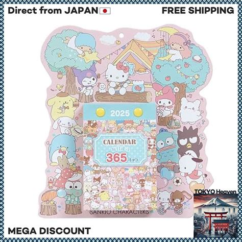 Sanrio Wall Calendar 2025