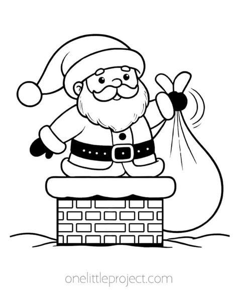 Santa Claus Colouring Pages Printable