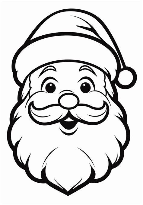 Santa Claus Face Printable