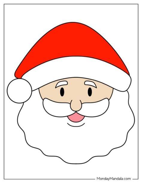 Santa Claus Face Template Printable