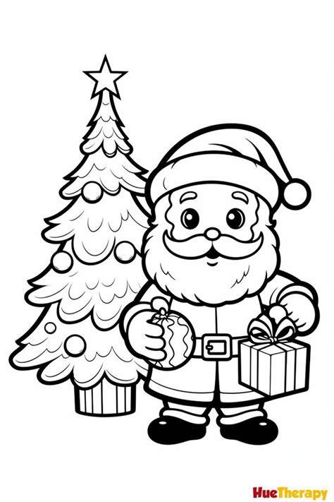 Santa Coloring Pages Free Printable