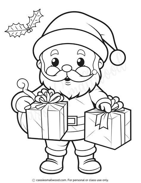 Santa Coloring Sheets