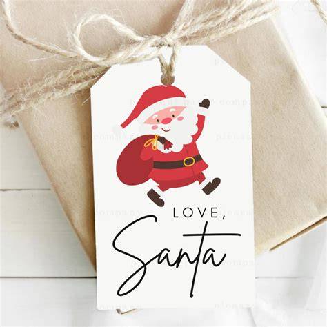 Santa Gift Tag Printable