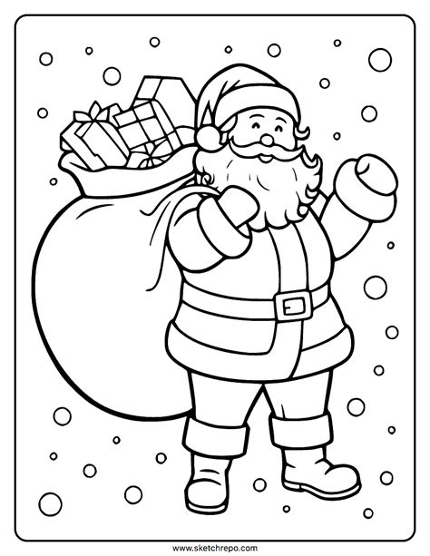 Santa Images To Colour